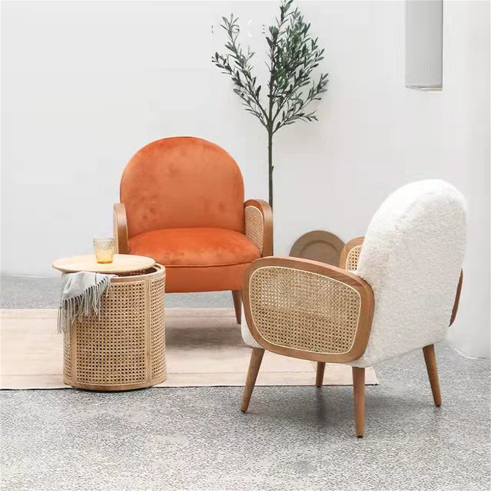 Modern Club Chair in Grey, White, or Orange - Stylish Accent Chair for Dining or Bedroom