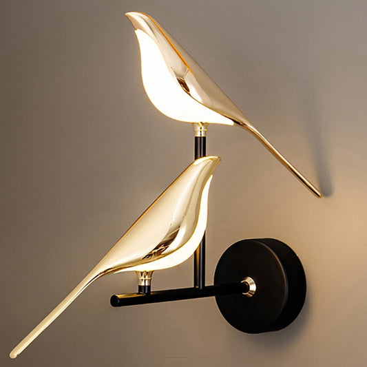 Modern Rotatable Wall Sconce 360-Degree Lampshade Gold Light