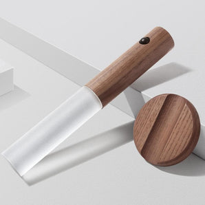 Motion Sensor LED Rechargeable Night Light with Wooden Design