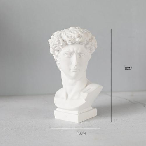 Neoclassical Greek Head Resin Vases and Planters
