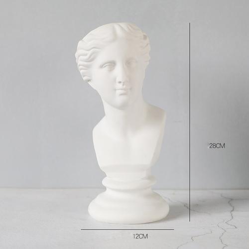 Neoclassical Greek Head Resin Vases and Planters