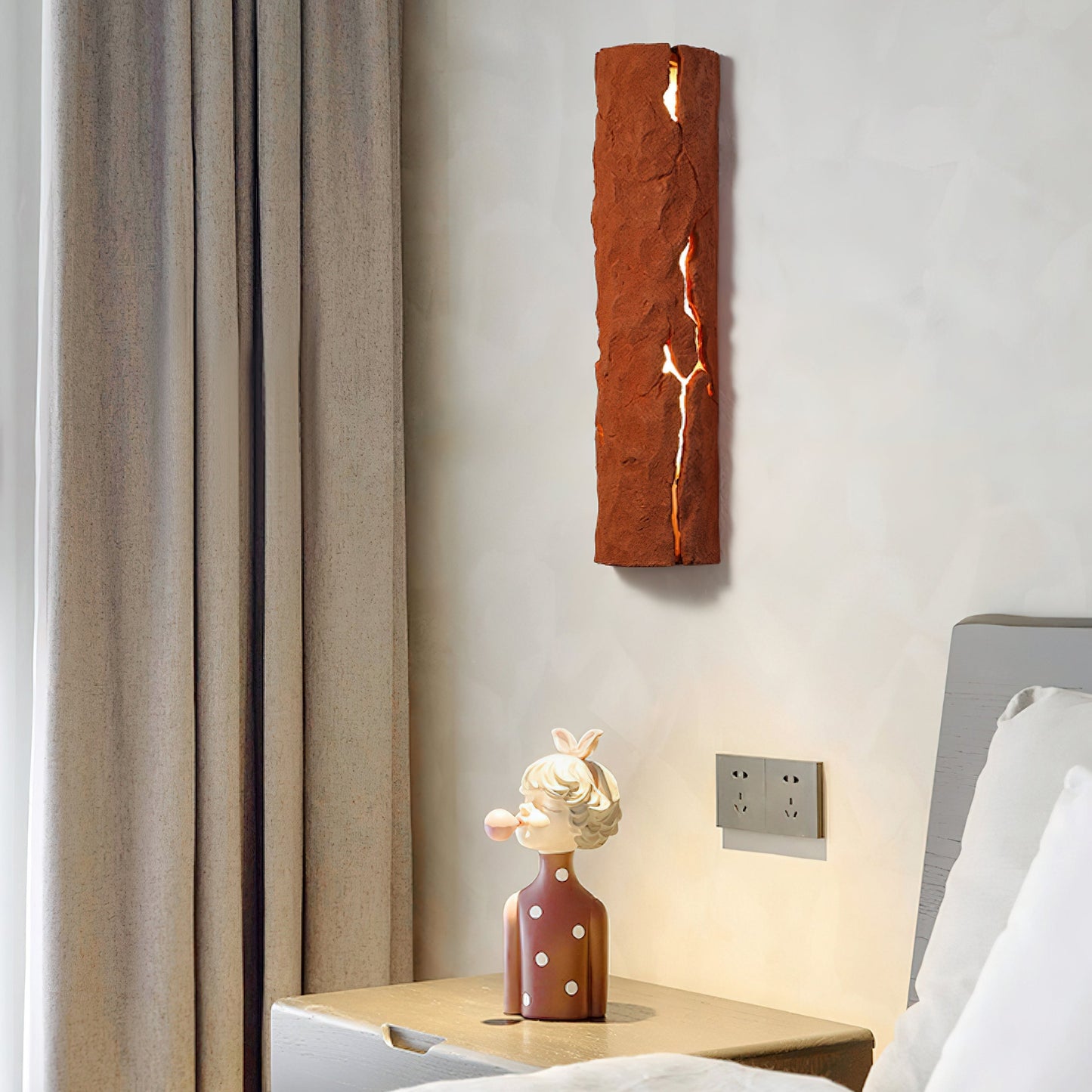 Outdoor Wall Light IP65 Waterproof Premium Resin Faux Rock Finish