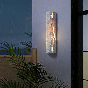 Outdoor Wall Light IP65 Waterproof Premium Resin Faux Rock Finish