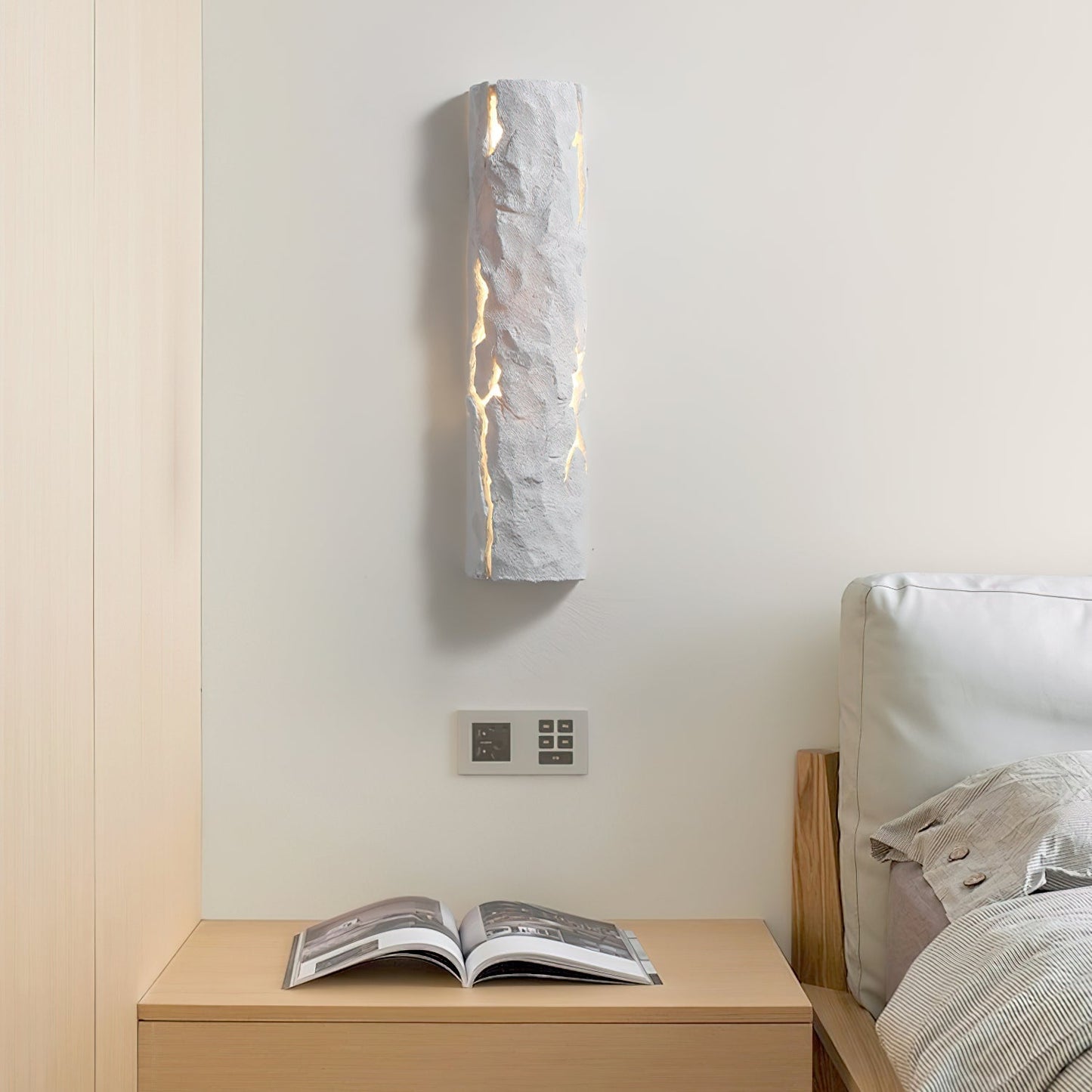 Outdoor Wall Light IP65 Waterproof Premium Resin Faux Rock Finish