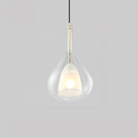 Pendant Lamp Clear Raindrop Design with Starlight Effect - Nordic Style