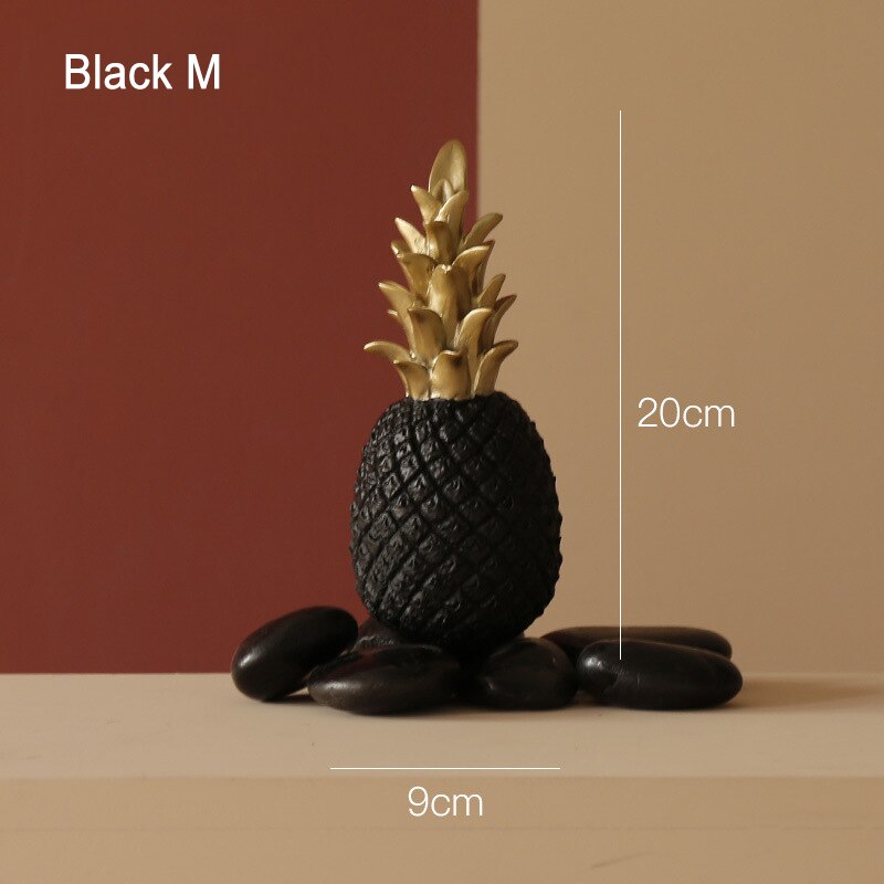 Pineapple Fruit Shape Nordic Home Decor - Golden Resin Ornament