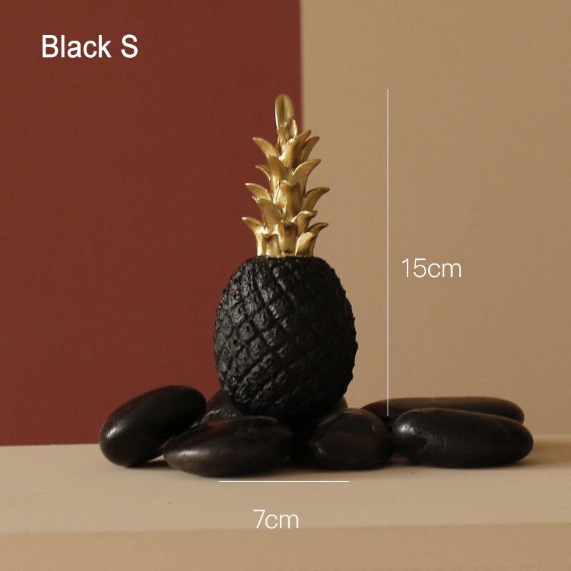 Pineapple Fruit Shape Nordic Home Decor - Golden Resin Ornament