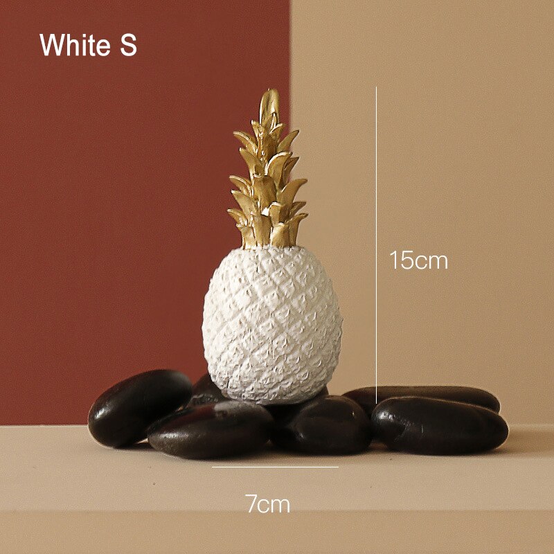 Pineapple Fruit Shape Nordic Home Decor - Golden Resin Ornament