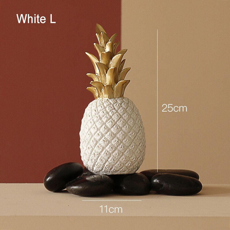 Pineapple Fruit Shape Nordic Home Decor - Golden Resin Ornament