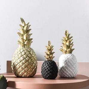 Pineapple Fruit Shape Nordic Home Decor - Golden Resin Ornament
