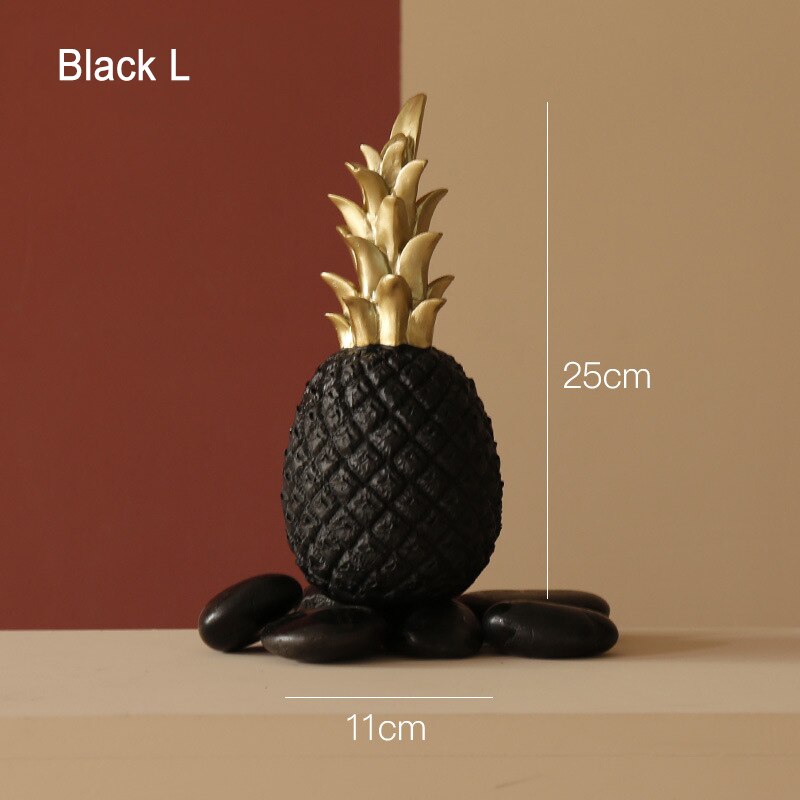 Pineapple Fruit Shape Nordic Home Decor - Golden Resin Ornament