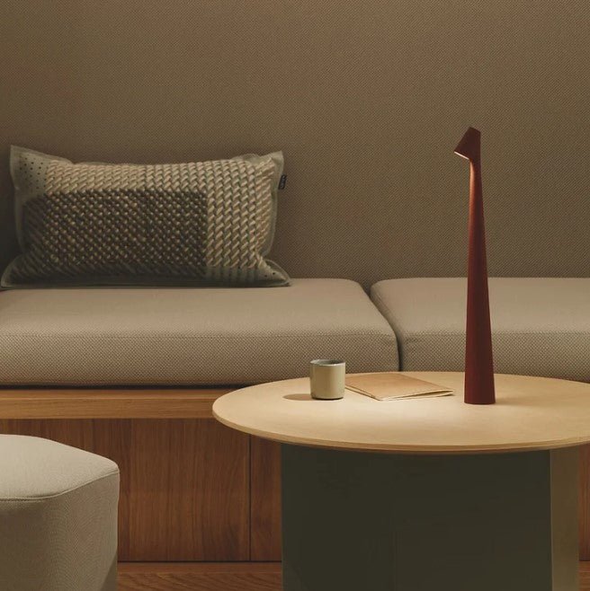 Portable Rechargeable LED Table Lamp - Aluminum Construction - Three Light Intensities