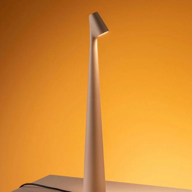 Portable Rechargeable LED Table Lamp - Aluminum Construction - Three Light Intensities