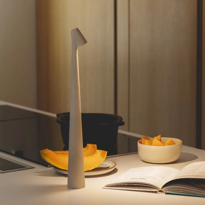 Portable Rechargeable LED Table Lamp - Aluminum Construction - Three Light Intensities