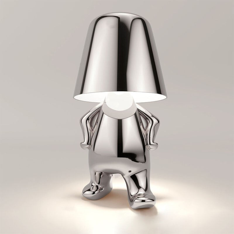 Product  Modern Gold Thinker Statue LED Table Lamp