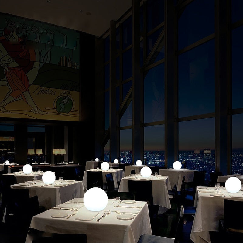 Rechargeable Cordless LED Moon Table Lamp - 16 Color Options