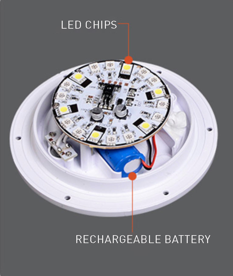 Rechargeable Cordless LED Moon Table Lamp - 16 Color Options