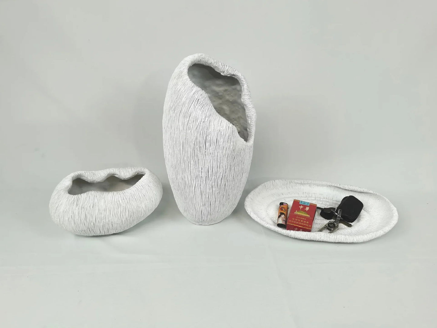 Resin Nature-Inspired Decorative Bowl