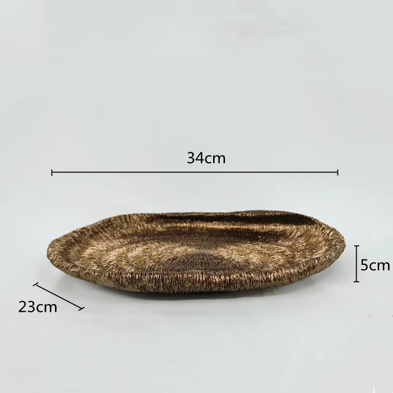 Resin Nature-Inspired Decorative Bowl