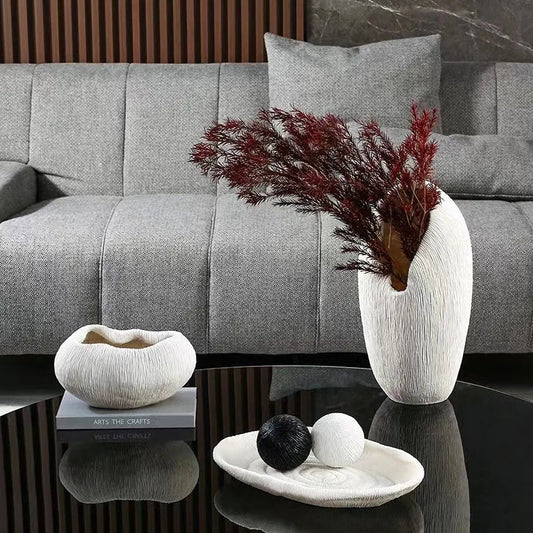 Resin Nature-Inspired Decorative Bowl