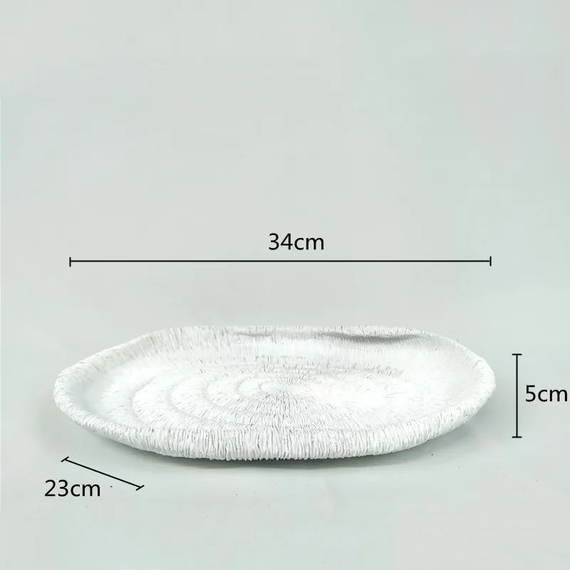 Resin Nature-Inspired Decorative Bowl