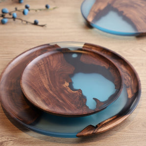 Resin Wood Tray - Handcrafted Epoxy Resin Plate