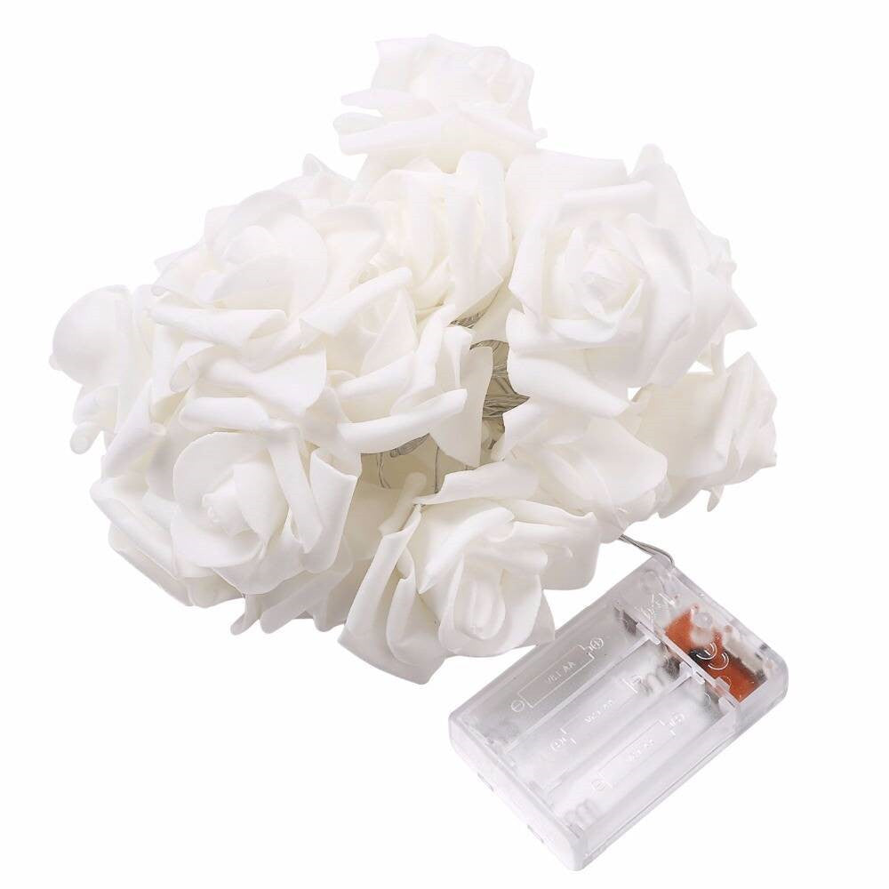 Rose Flower LED String Lights - Elegant Rose Style, 5-20 Feet Options
