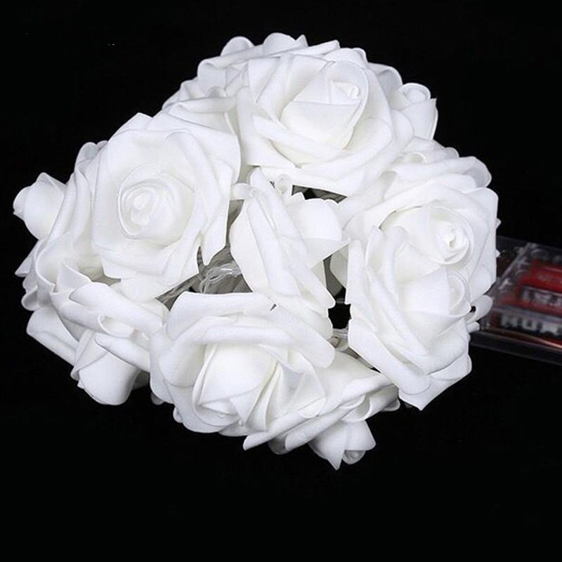 Rose Flower LED String Lights - Elegant Rose Style, 5-20 Feet Options