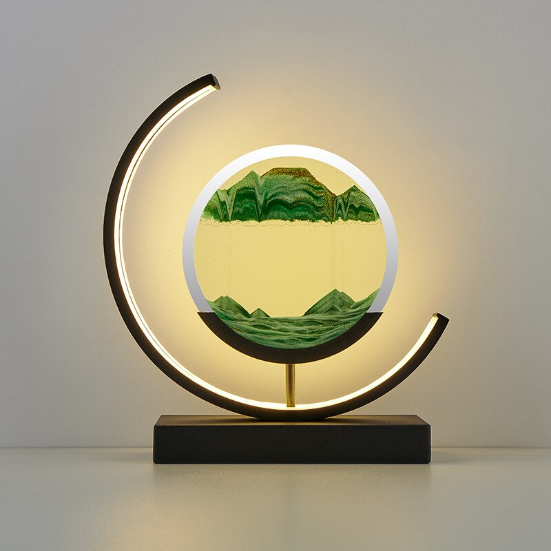 Sand Art LED Table Lamp - Dynamic 3D Sand Painting Light