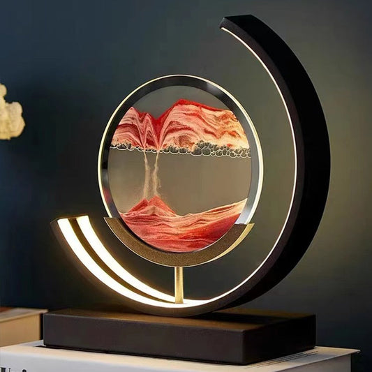 Sand Art LED Table Lamp - Dynamic 3D Sand Painting Light