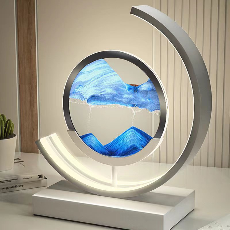 Sand Art LED Table Lamp - Dynamic 3D Sand Painting Light
