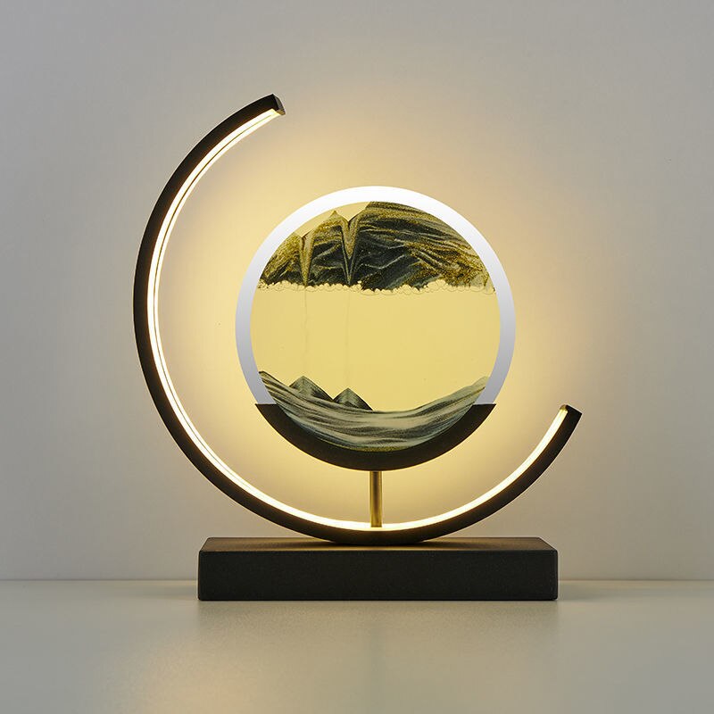 Sand Art LED Table Lamp - Dynamic 3D Sand Painting Light
