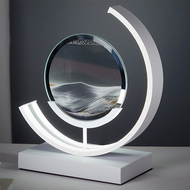 Sand Art LED Table Lamp - Dynamic 3D Sand Painting Light