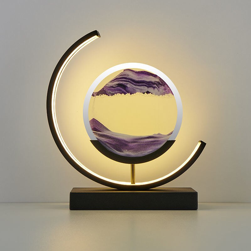 Sand Art LED Table Lamp - Dynamic 3D Sand Painting Light