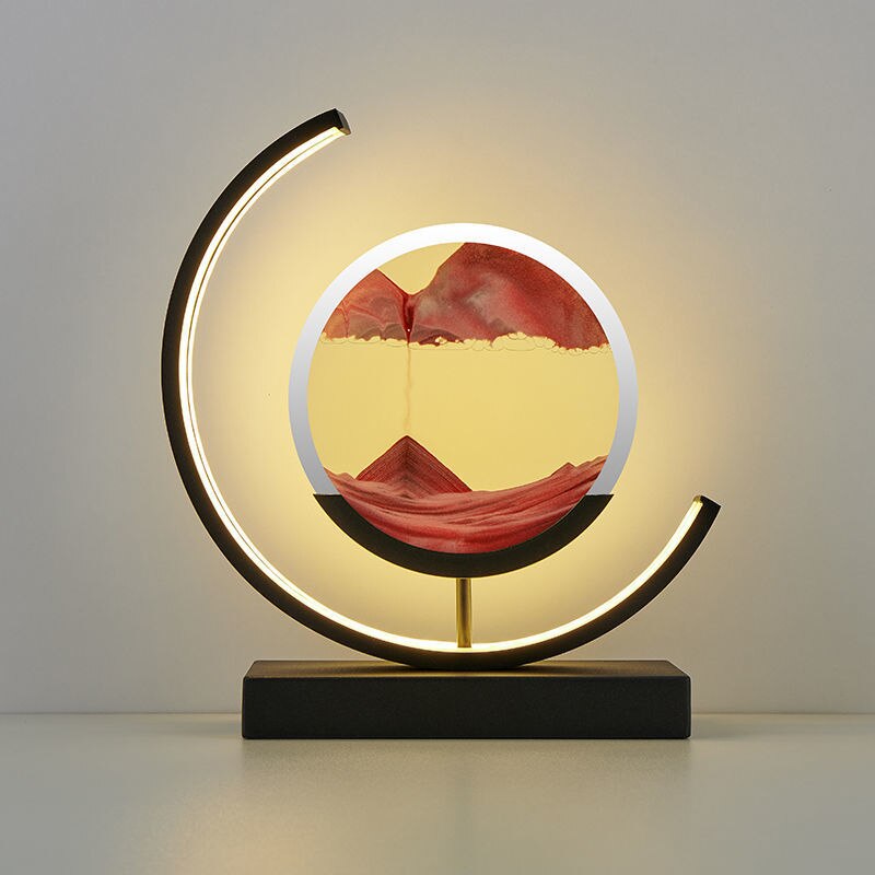 Sand Art LED Table Lamp - Dynamic 3D Sand Painting Light