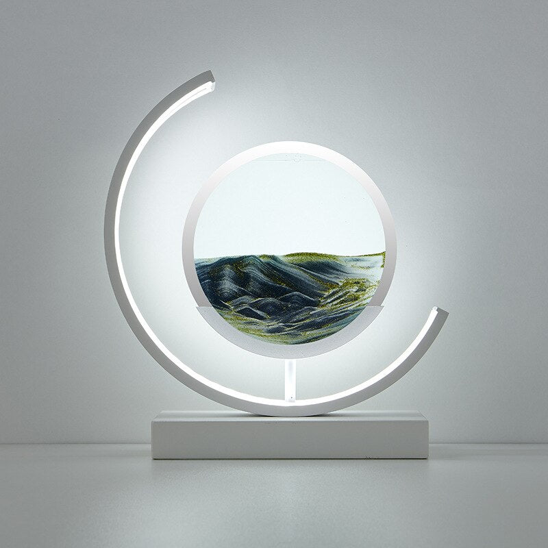 Sand Art LED Table Lamp - Dynamic 3D Sand Painting Light