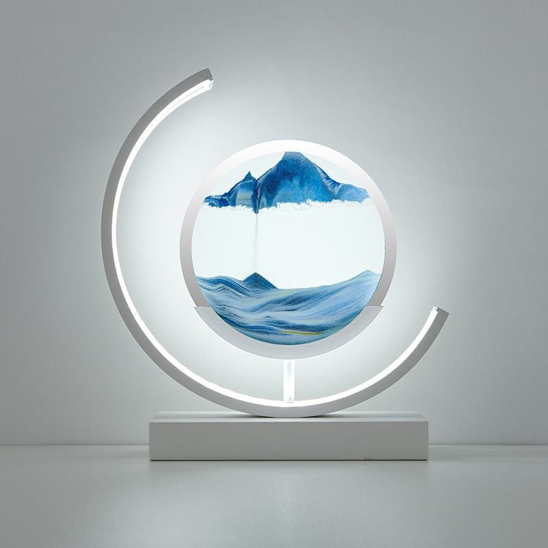 Sand Art LED Table Lamp - Dynamic 3D Sand Painting Light