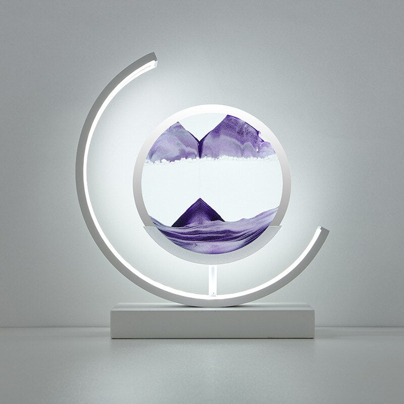 Sand Art LED Table Lamp - Dynamic 3D Sand Painting Light