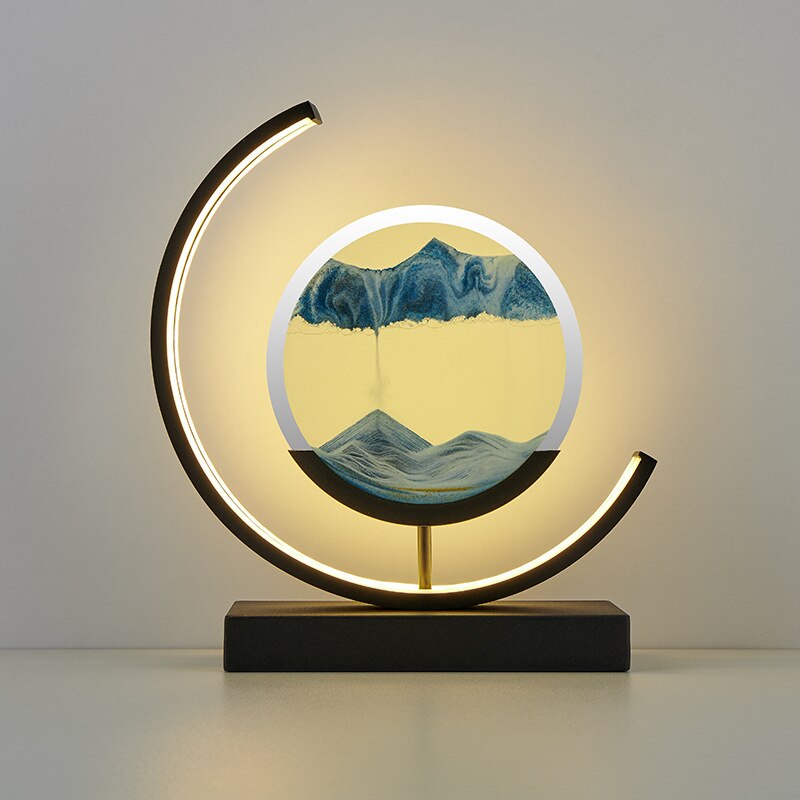 Sand Art LED Table Lamp - Dynamic 3D Sand Painting Light