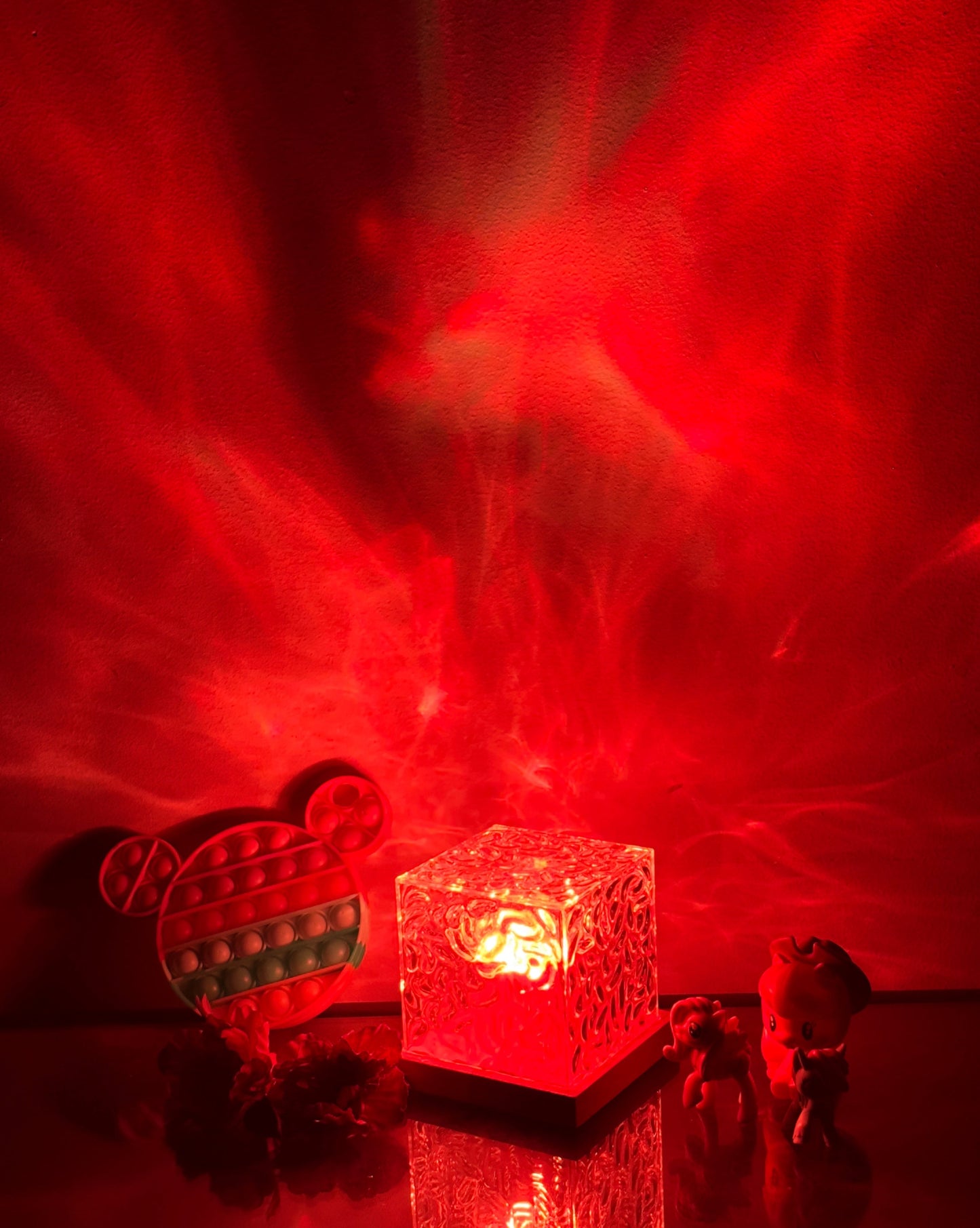 Northern Lights Inspired Cube Lamp