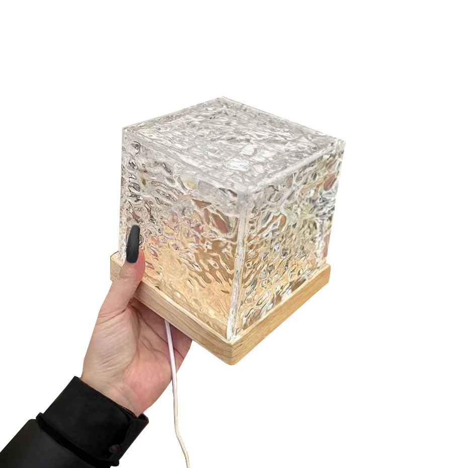 Northern Lights Inspired Cube Lamp