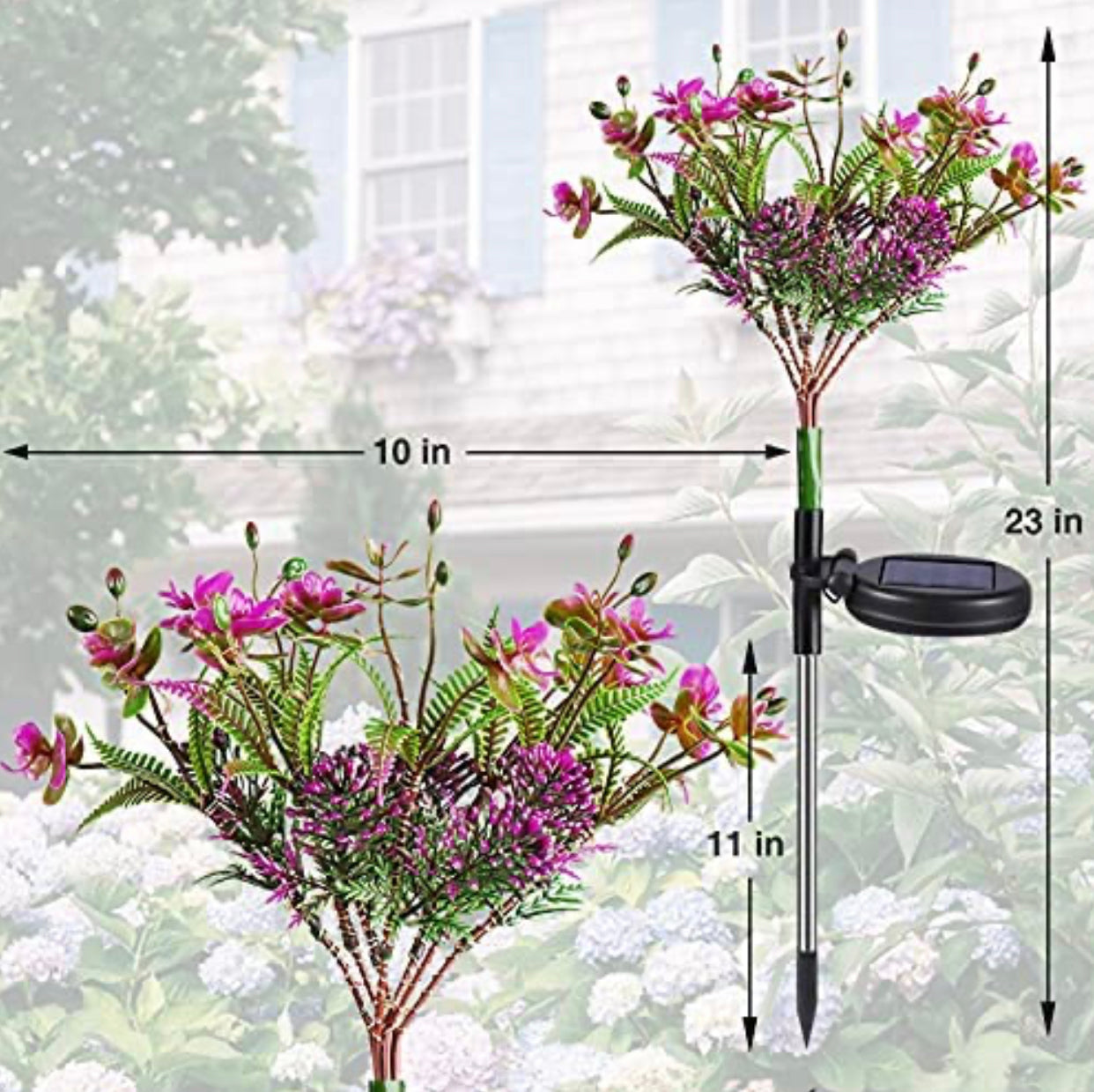 Waterproof Solar Phalaenopsis LED Flower Lights