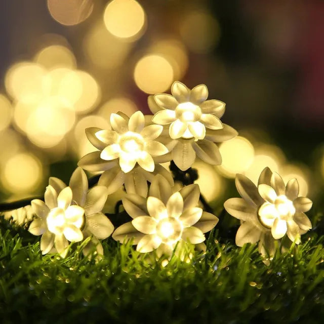 Solar Flower Garden LED Light Strips