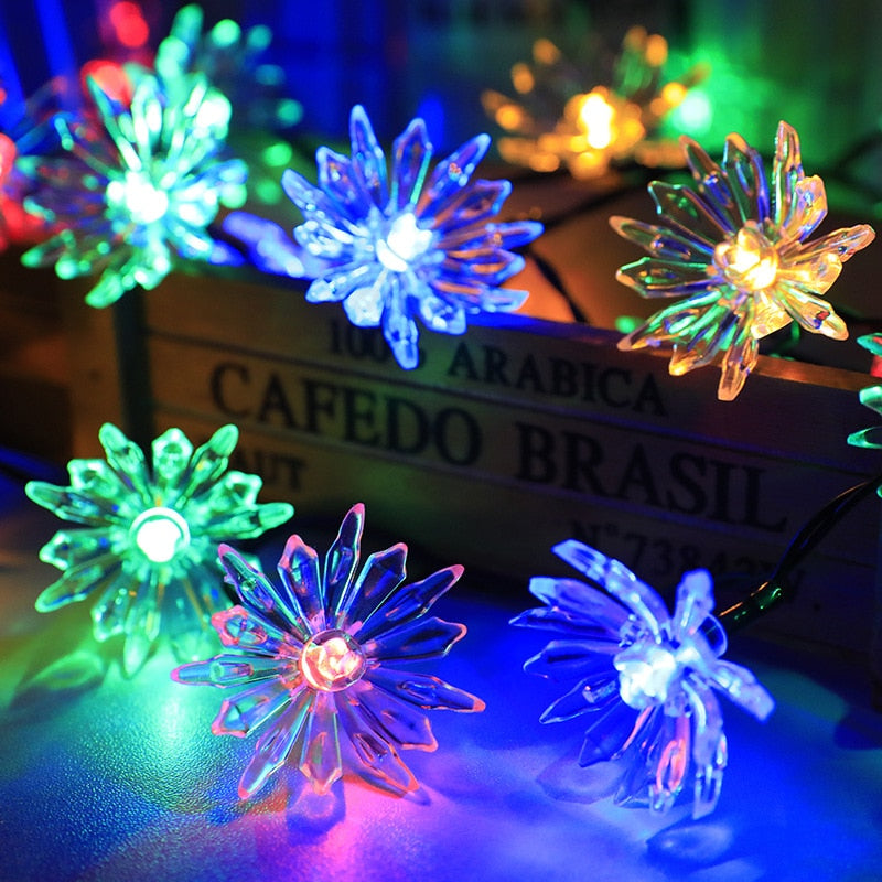 Solar Flower Garden LED Light Strips