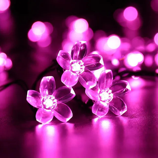 Solar Flower Garden LED Light Strips