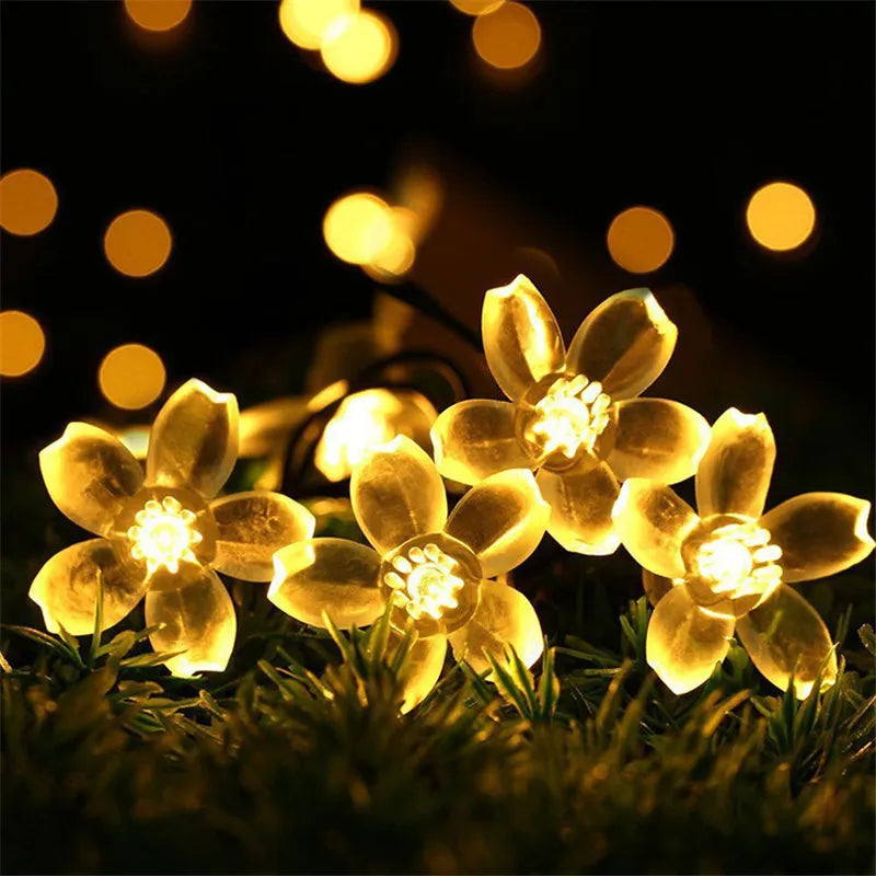 Solar Flower Garden LED Light Strips