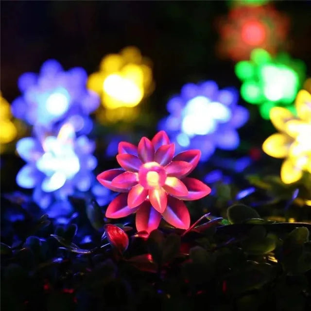 Solar Flower Garden LED Light Strips