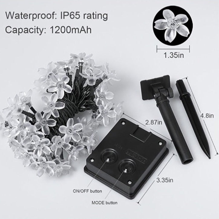 Solar Flower Garden LED Light Strips