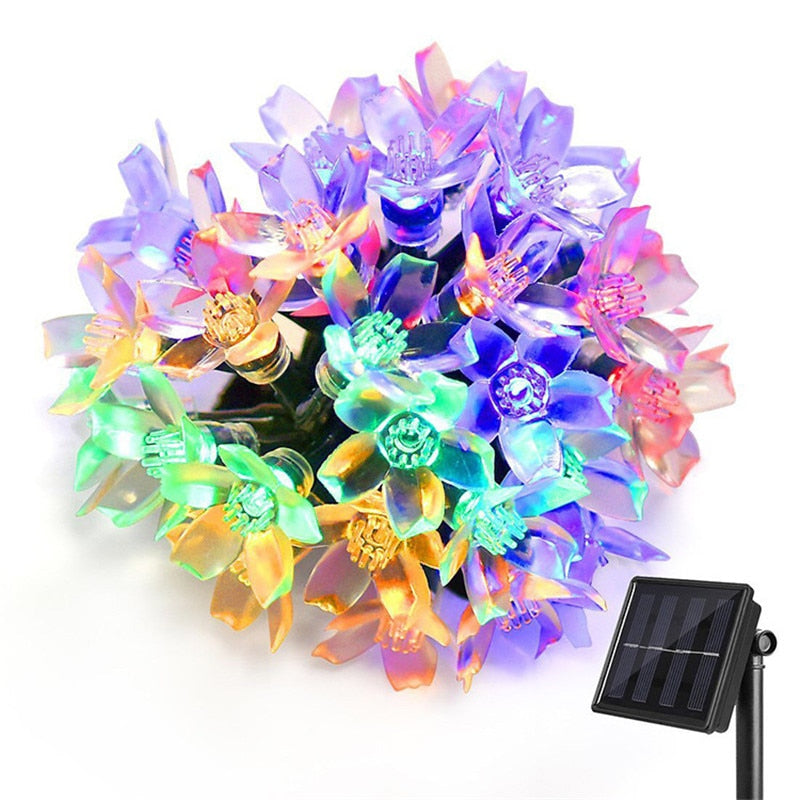 Solar Flower Garden LED Light Strips