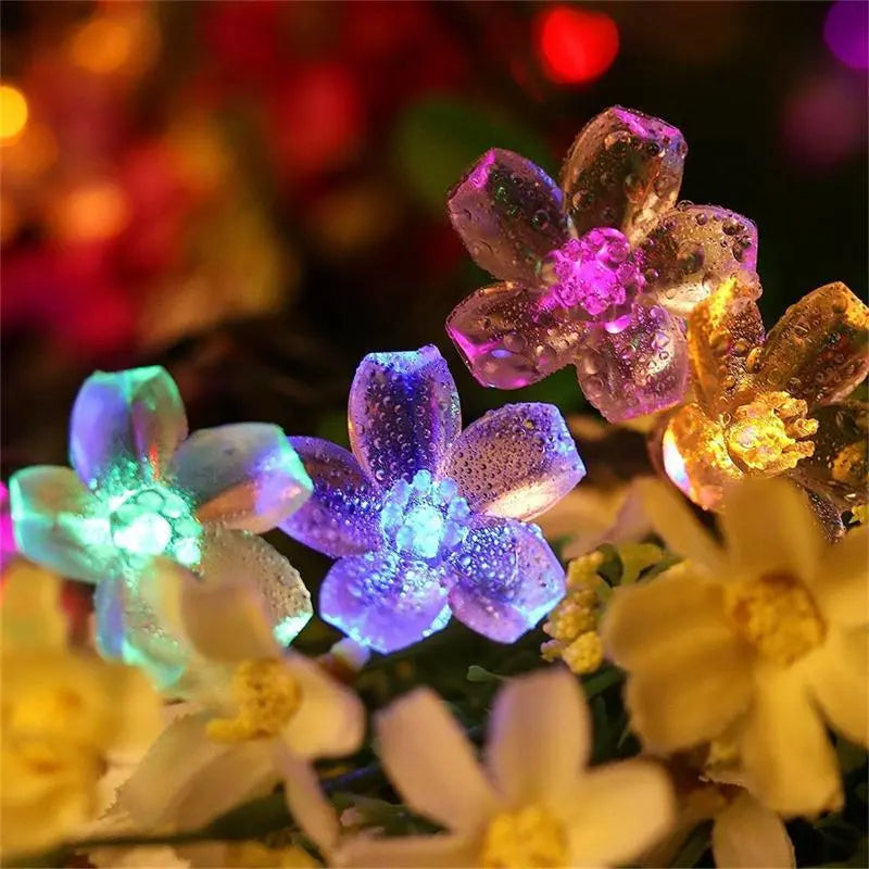 Solar Flower Garden LED Light Strips